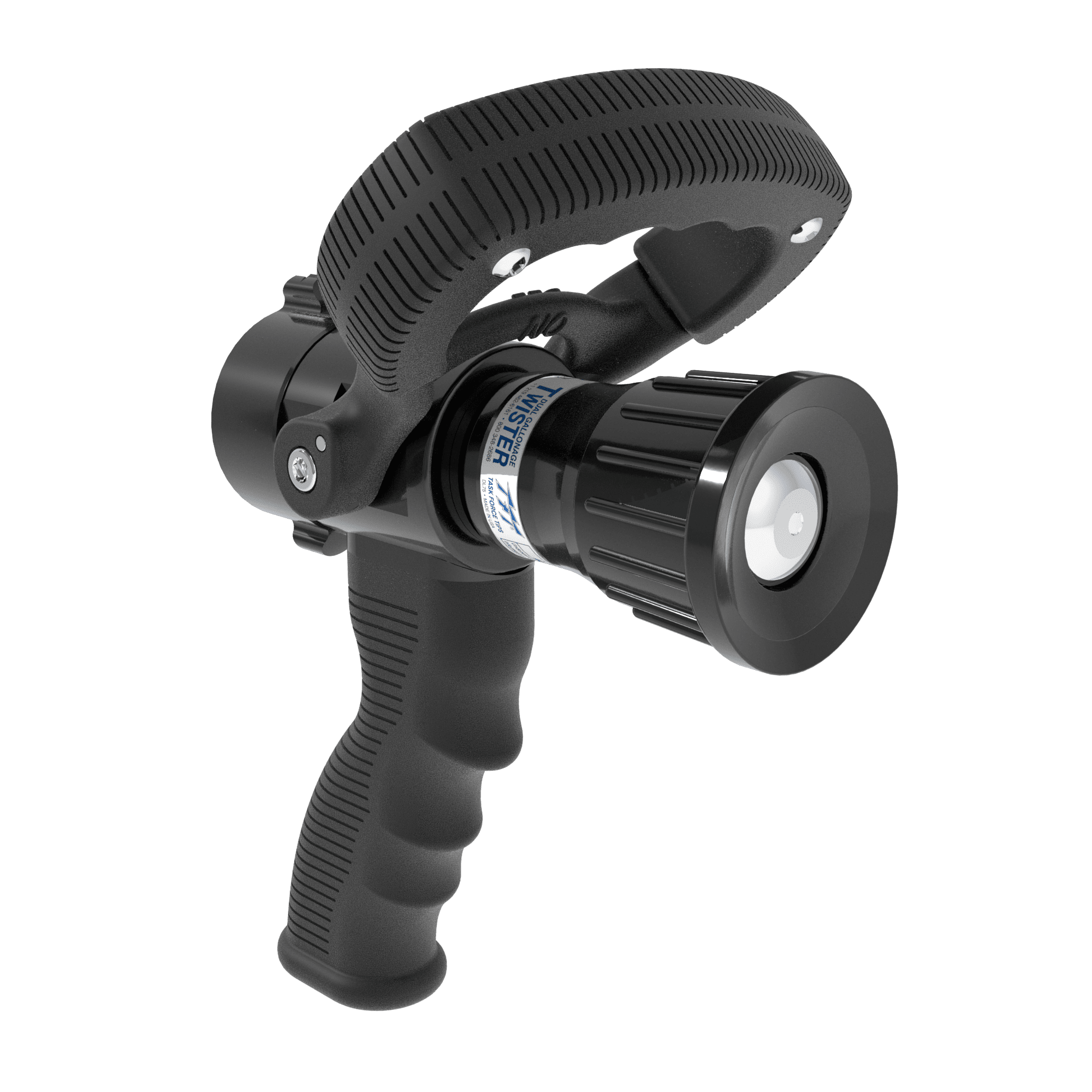 Twister Selectable One-Piece Nozzle With Pistol Grip, Ball Valve - 10/40 GPM @ 100 PSI, 1" NHF Rocker Swivel Inlet Twister Selectable One-Piece Nozzle With Pistol Grip, Ball Valve - 10/40 GPM @ 100 PSI, 1" NHF Rocker Swivel Inlet