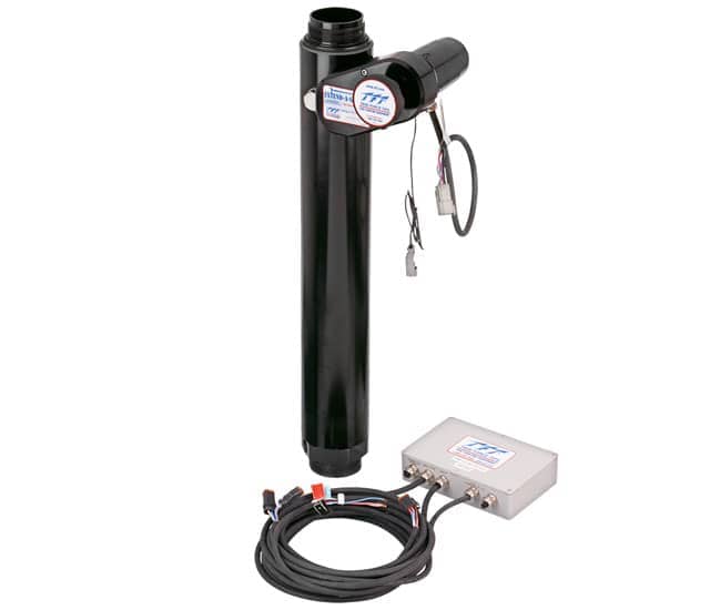 Extend-A-Gun Remote Control 18" (450 mm) Monitor Extension - 3" (75 mm) Victaulic Inlet, 3" (75 mm) Crossfire Quick-Connect Outlet, 12 VDC Acc. Power, RS485, Black Extend-A-Gun Remote Control 18" (450 mm) Monitor Extension - 3" (75 mm) Victaulic Inlet, 3" (75 mm) Crossfire Quick-Connect Outlet, 12 VDC Acc. Power, RS485, Black