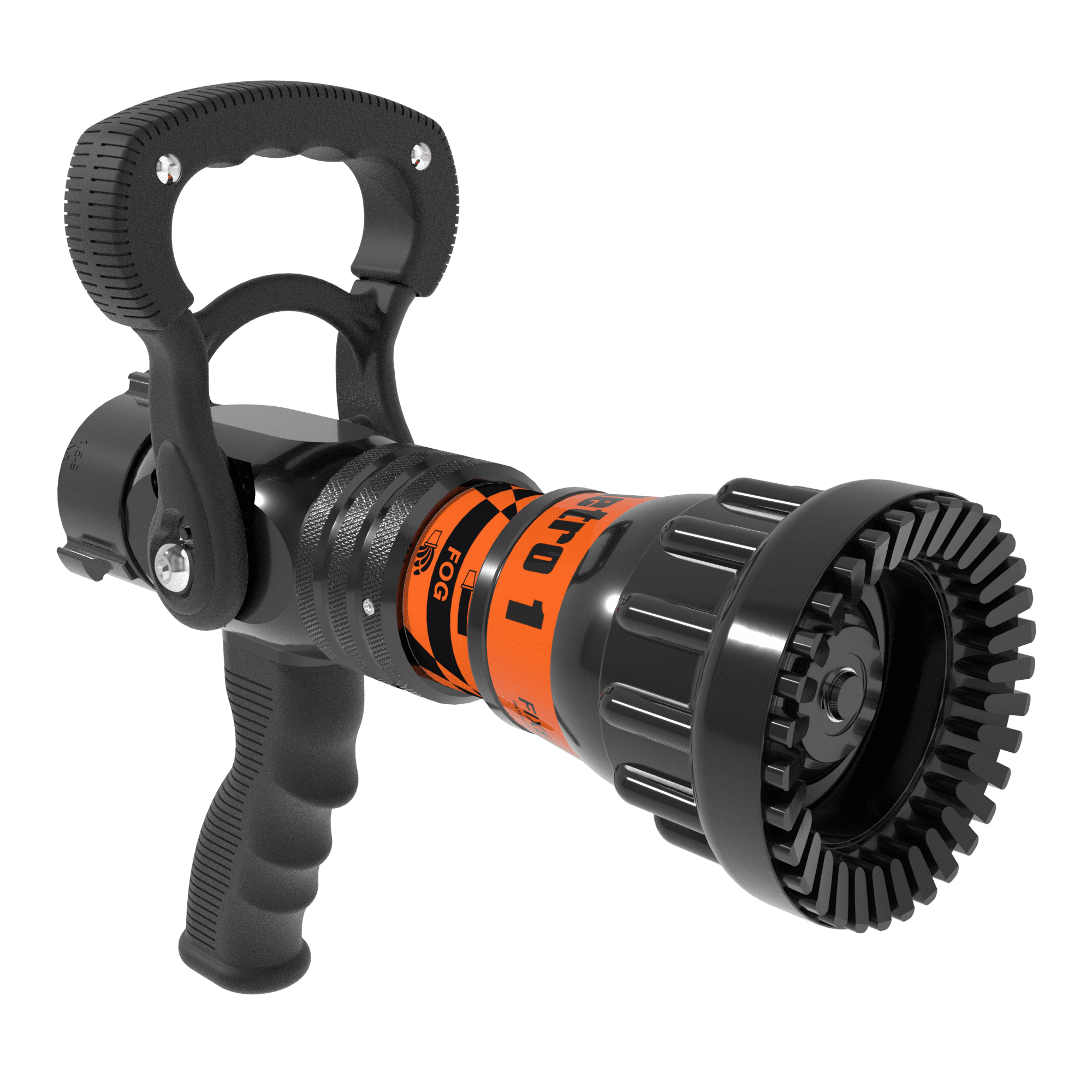 Metro 1 Fixed Flow One-Piece Nozzle With Pistol Grip, Slide Valve - 150 GPM at 75 PSI, 1.5" NHF Swivel Inlet, Rubber Teeth Metro 1 Fixed Flow One-Piece Nozzle With Pistol Grip, Slide Valve - 150 GPM at 75 PSI, 1.5" NHF Swivel Inlet, Rubber Teeth
