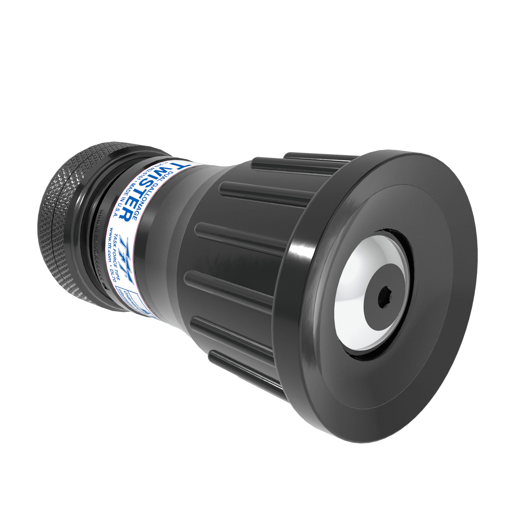 Twister Selectable Nozzle Tip, Twist Baffle - 10/24 GPM @ 100 PSI, 1" NPSH Rigid Inlet Twister Selectable Nozzle Tip, Twist Baffle - 10/24 GPM @ 100 PSI, 1" NPSH Rigid Inlet