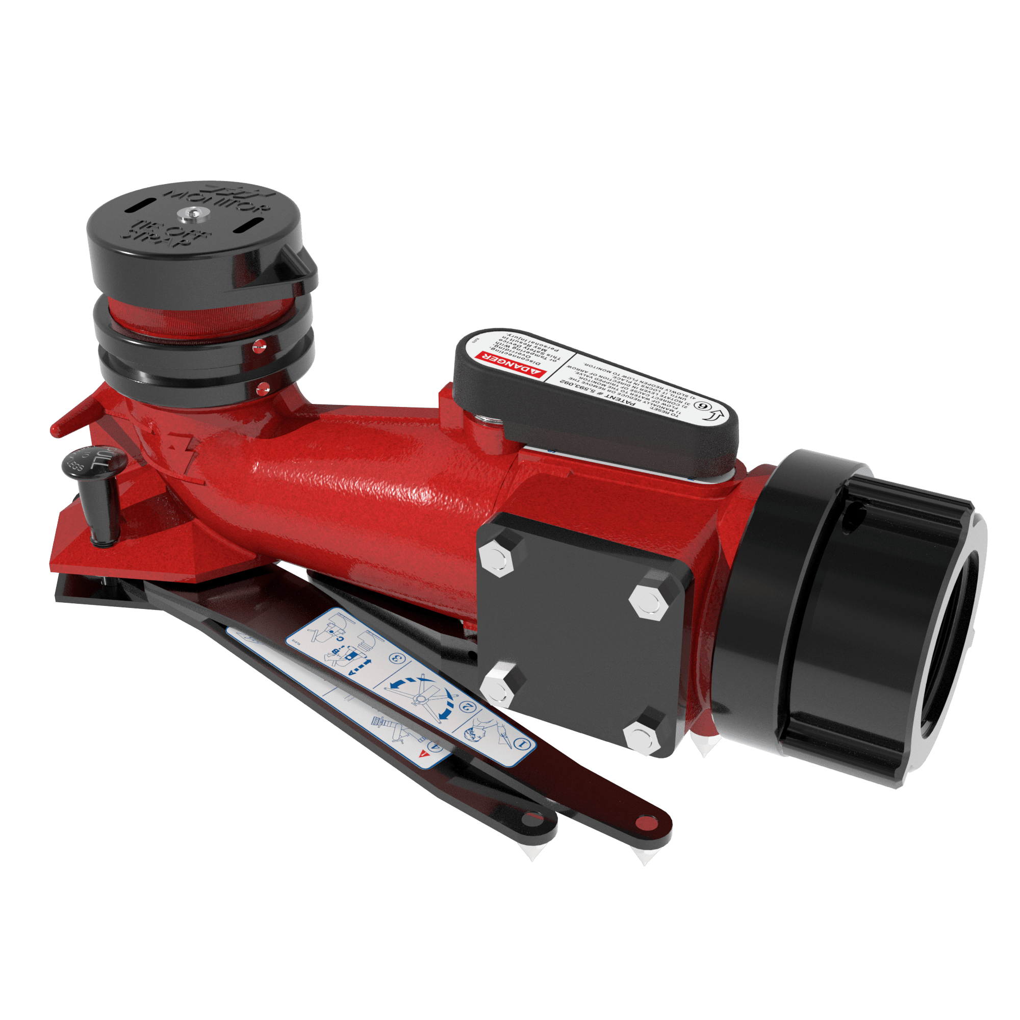 CrossFire SafeTak Portable Monitor Base - 2.5" NHM Rocker Swivel Inlet CrossFire SafeTak Portable Monitor Base - 2.5" NHM Rocker Swivel Inlet