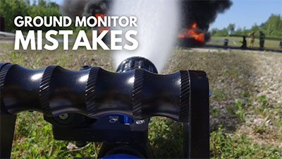 Mistakes firefighters make with ground monitors