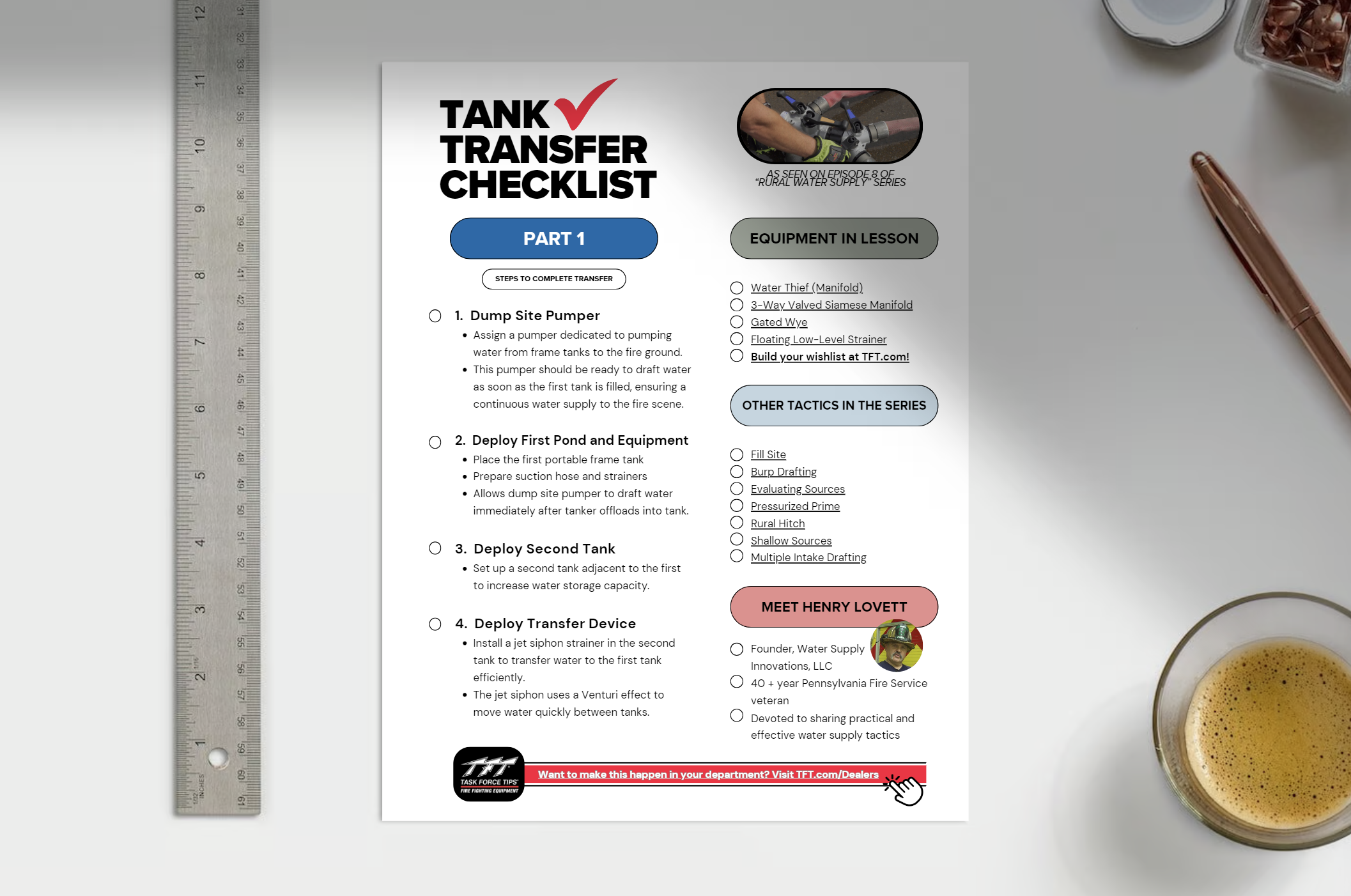 Tank Transfer Checklist