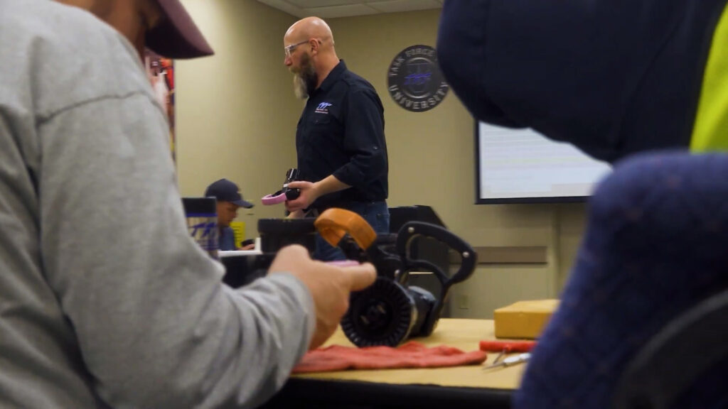 Top 3 Tips for Servicing Your Oasis™ Hydrant Assist Valve instructor at TFT service university instructing on tips for servicing the oasis