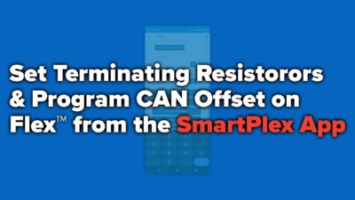 How To Set Terminating Resistors Program Can Offset On Flex From The Smartplex App