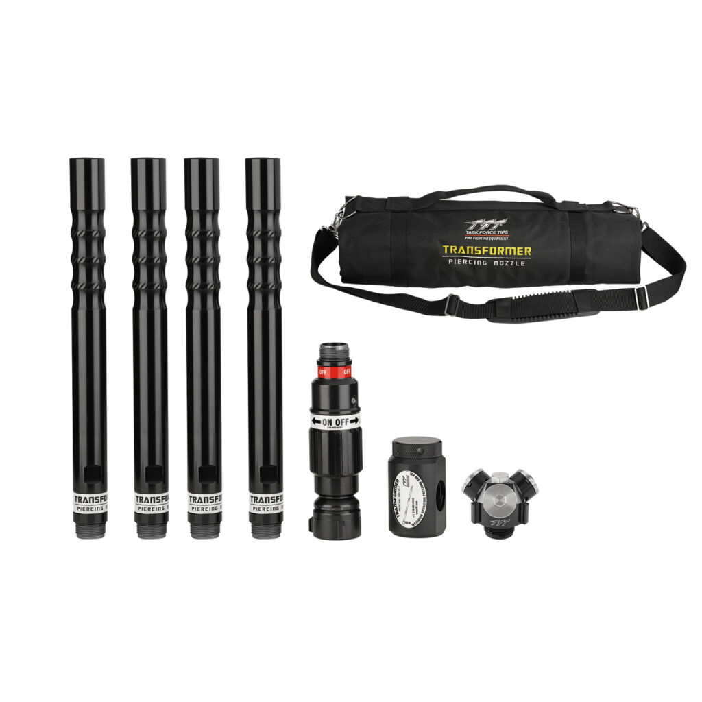 Electric Vehicle Firefighting: Ensure You're Ready For A New Challenge Transformer EV Nozzle System - 1.5" NHF Inlet, Bag Included