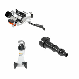 BlitzForce Oscillating Portable Monitor +Smooth Bore Nozzle Package - 2.5" NHF Swivel Rocker Inlet, 2.5" NHM Rigid Outlet, Storage Bracket