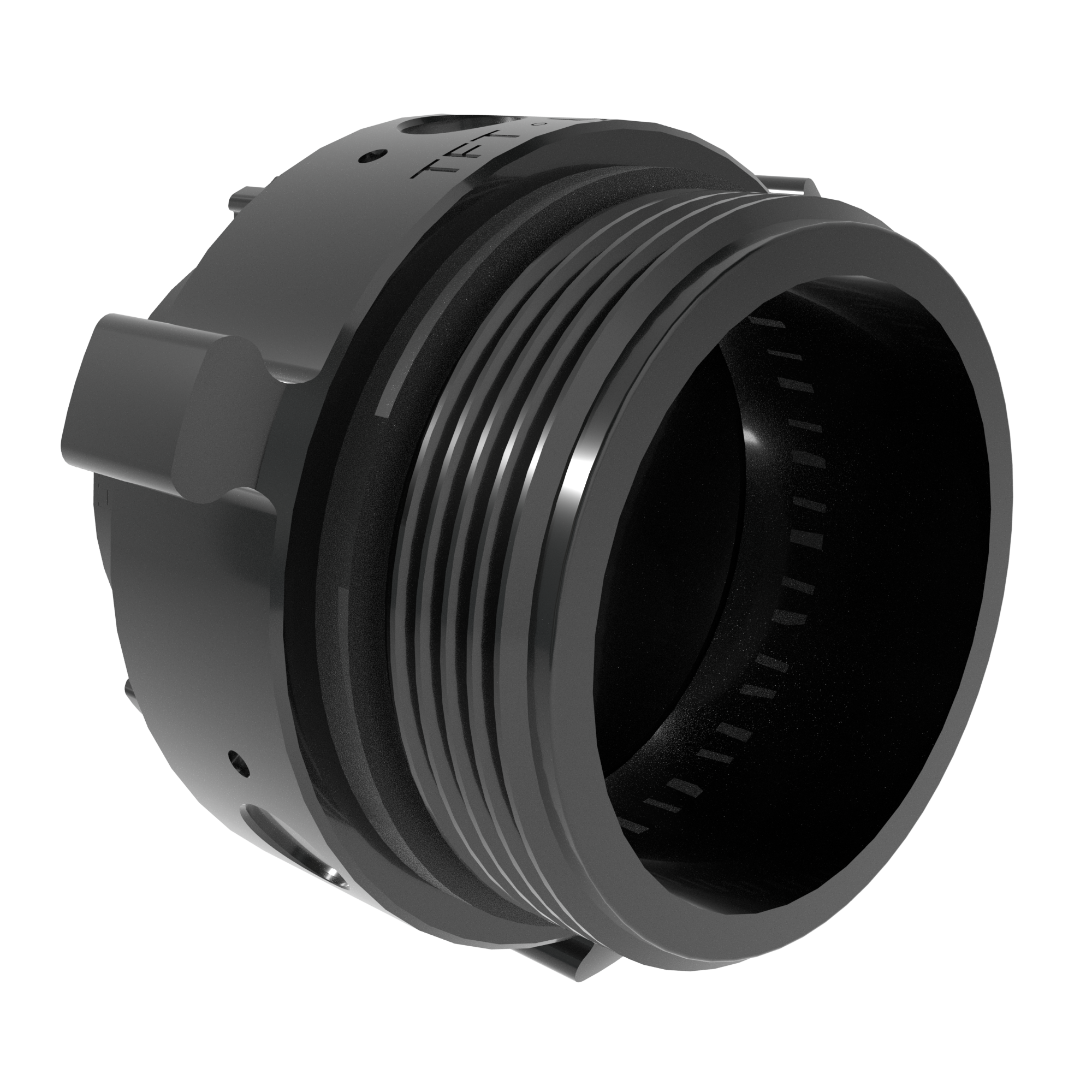 Connection Adapter - 2.5" (65 mm) NHF Swivel Rocker × 2.5" (65 mm) NPTM Rigid Thread Connection Adapter - 2.5" (65 mm) NHF Swivel Rocker × 2.5" (65 mm) NPTM Rigid Thread