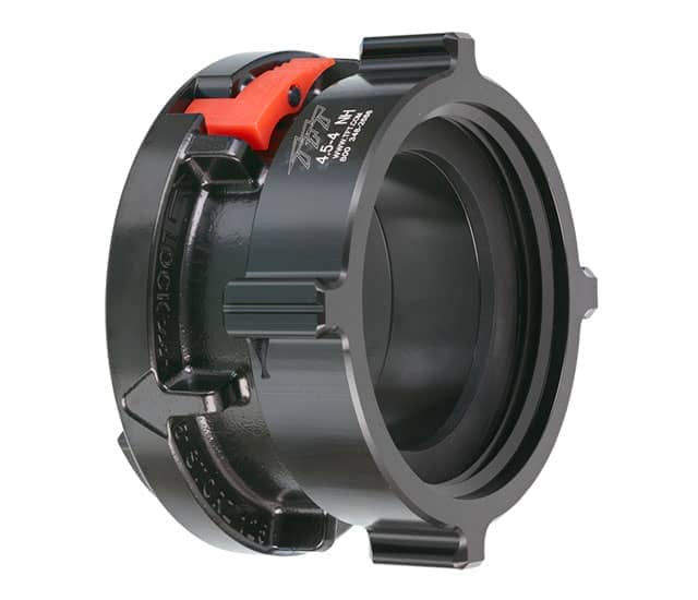 Connection Adapter - 5" (125 mm) Storz Rigid × 5" (125 mm) NPTF Rigid Rocker Connection Adapter - 5" (125 mm) Storz Rigid × 5" (125 mm) NPTF Rigid Rocker