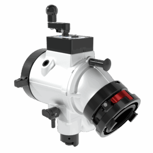 Jumbo Intake Valve, Top Crank Controls, Swiveling Elbow - 4" Storz Rigid Street-Side, 6" NHF Swivel Truck-Side, Pressure Relief Valve