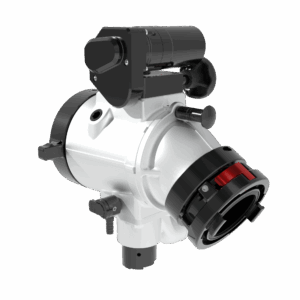 Jumbo RC Intake Valve, Top Mount Electronics, Swiveling Elbow - 6" Storz Rigid Street-Side, 6" NHF Truck-Side, Pressure Relief Valve