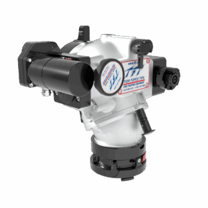 Jumbo Low-Profile RC Intake Valve, Left Mount Electronics, Swiveling Elbow - 5" Storz Rigid Street-Side, 6" NHF Swivel Truck-Side, Pressure Relief Valve