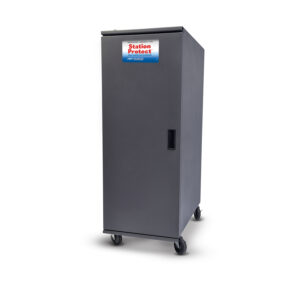 StationProtect Facility Air Filter - 50-750 CFM (1.5-22 CMM) Adjustable Airflow, 110/220 VAC, C13 Plug, Grey