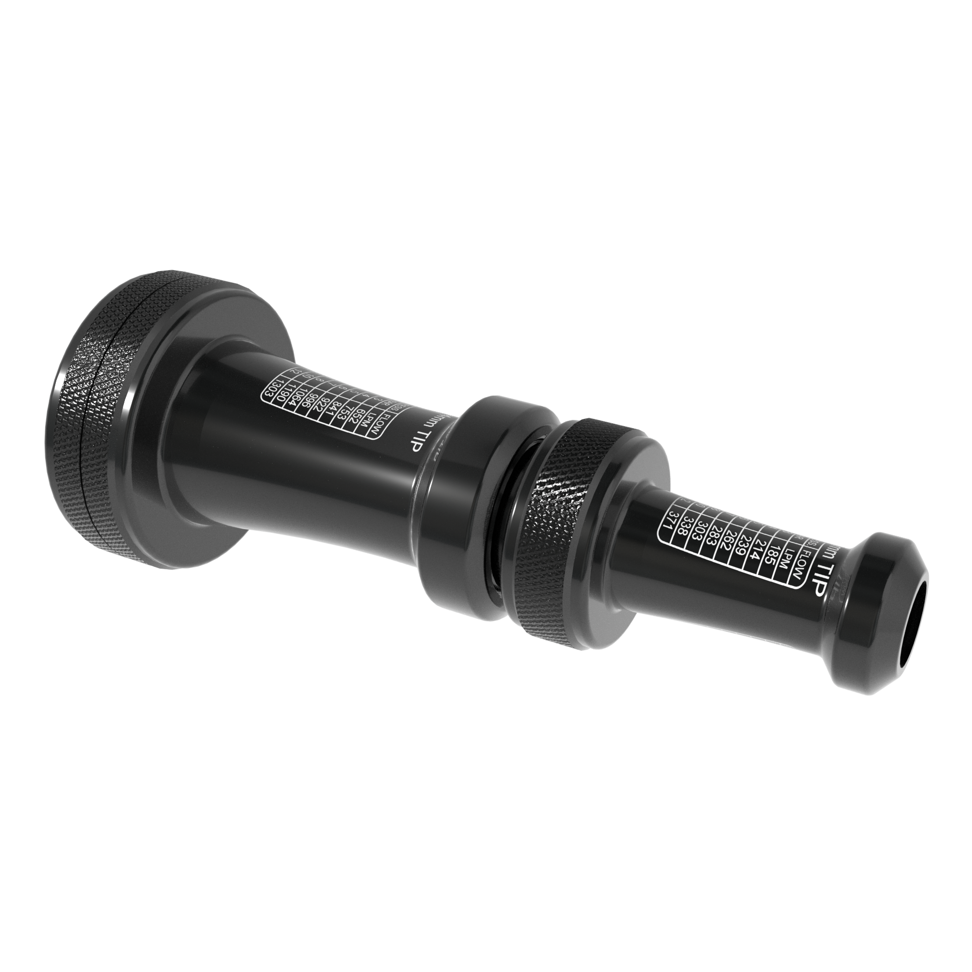 Smooth Bore "FDNY" Double-Stacked Nozzle Tip Set (15/16", 1/2") - 1.5" NHF Rigid Inlet Smooth Bore "FDNY" Double-Stacked Nozzle Tip Set (15/16", 1/2") - 1.5" NHF Rigid Inlet