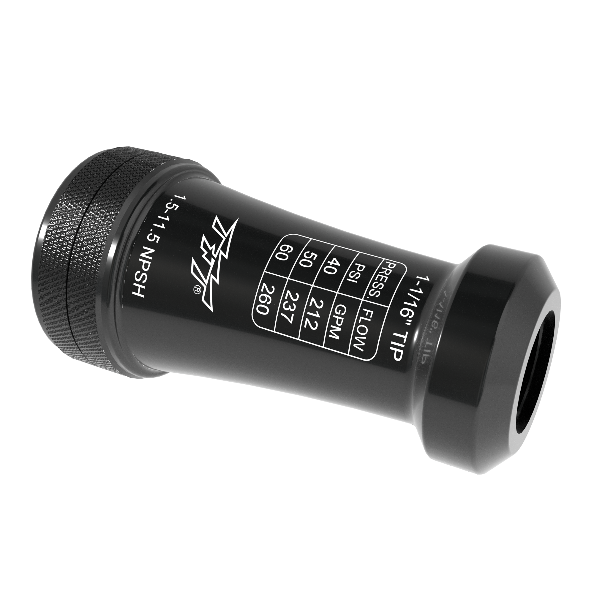 Smooth Bore 3/4" Nozzle Tip - 1.5" NHF Rigid Inlet Smooth Bore 3/4" Nozzle Tip - 1.5" NHF Rigid Inlet