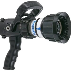 ThunderFog Selectable One-Piece Nozzle With Pistol Grip, Ball Valve - 95/125/150/200/250 GPM @ 100 PSI, 1.5" NHF Rocker Swivel Inlet, Metal Teeth