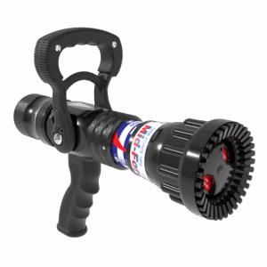 Mid-Force Automatic One-Piece Nozzle With Pistol Grip, Slide Valve - 260-750 LPM @ 3.8/7 Bar, 38 mm BSPF Swivel Inlet, Rubber Teeth