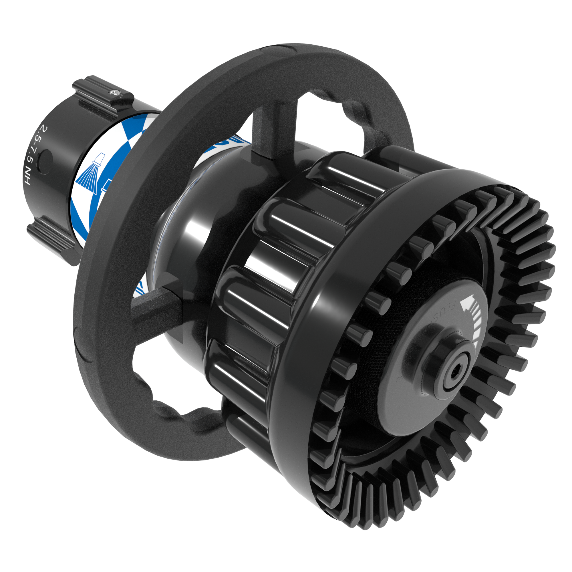 Master Stream Automatic Masterstream Nozzle - 150-1250 GPM (570-4700 LPM) @ 100 PSI (7 Bar), 2.5" (65 mm) NHF Swivel Rocker Inlet Master Stream Automatic Masterstream Nozzle - 150-1250 GPM (570-4700 LPM) @ 100 PSI (7 Bar), 2.5" (65 mm) NHF Swivel Rocker Inlet