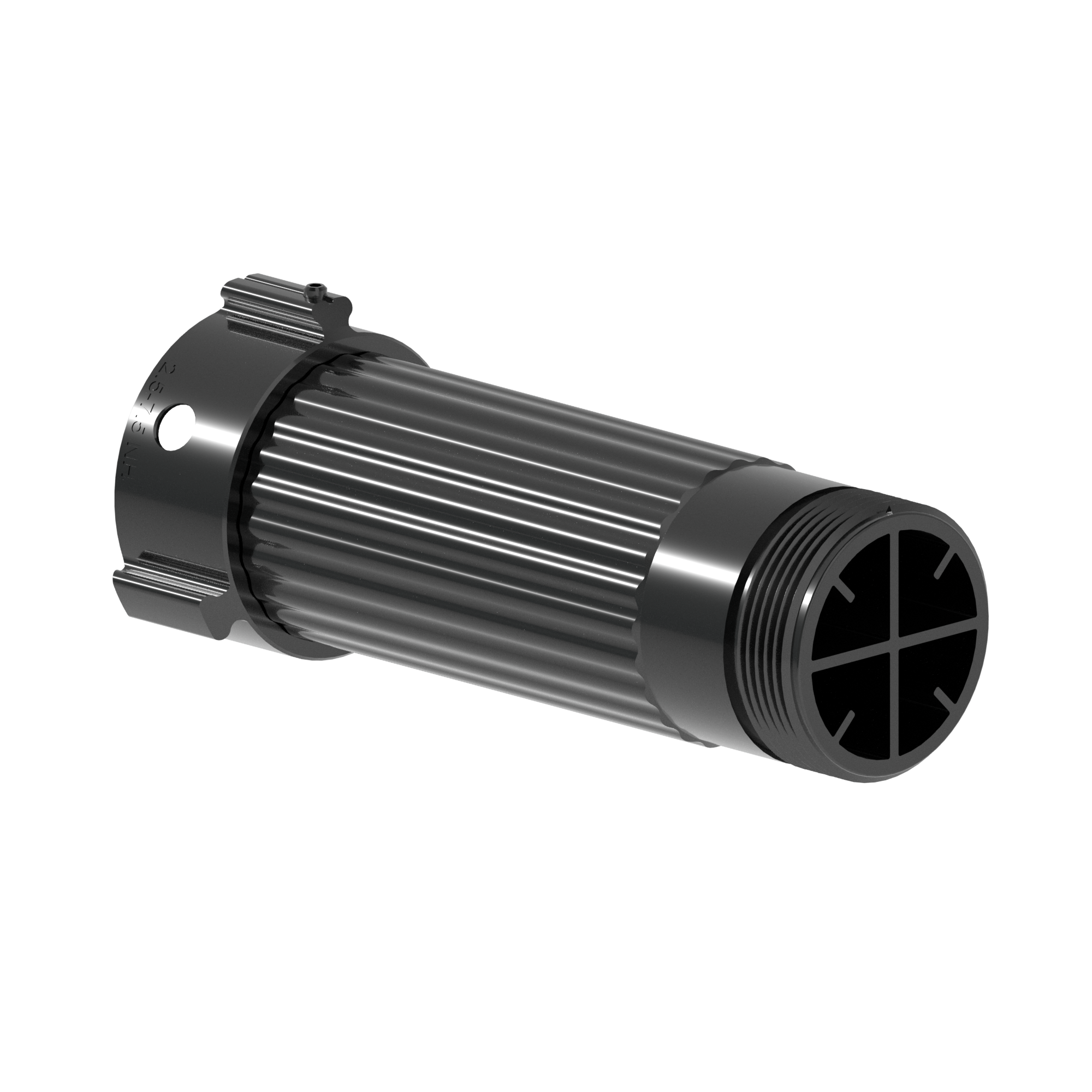 Stream Straightener 10" Long - 2.5" NHF Inlet, 2.5" NHM Outlet Stream Straightener 10" Long - 2.5" NHF Inlet, 2.5" NHM Outlet