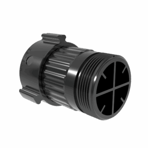 Stream Straightener 5" Long - 2.5" NHF Inlet, 2.5" NHM Outlet