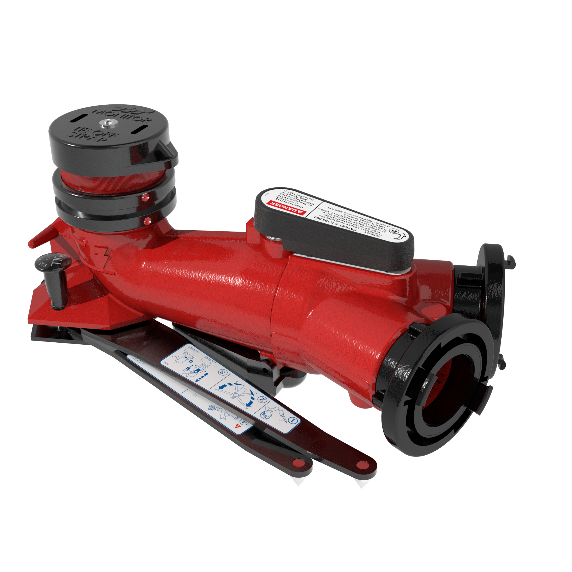 CrossFire SafeTak Portable Monitor Base - Dual 3" (75 mm) Storz Swivel Inlets CrossFire SafeTak Portable Monitor Base - Dual 3" (75 mm) Storz Swivel Inlets