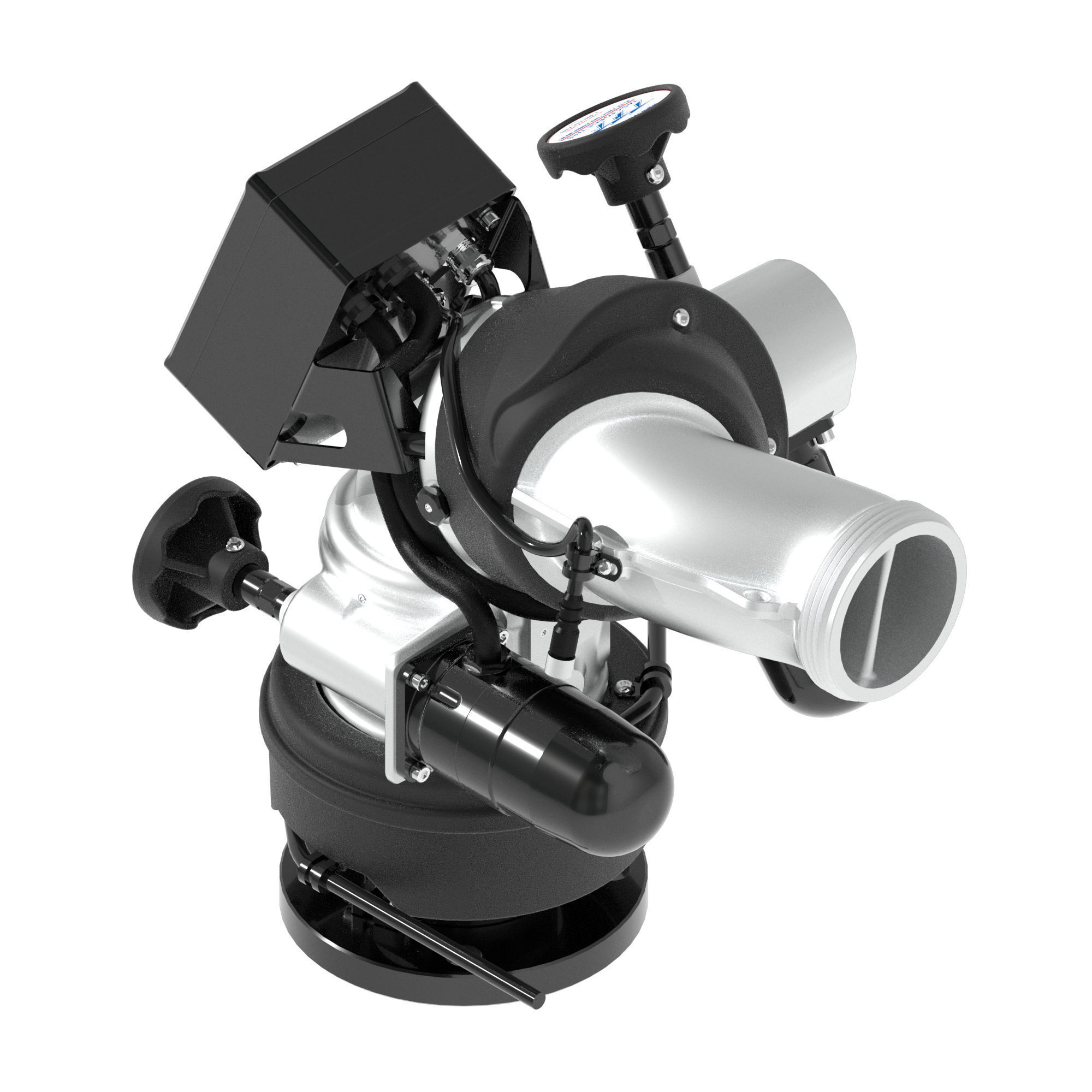 Monsoon RC 1250 GPM (4500 LPM) Monitor, Pumper - 3" (75 mm) ANSI 150/DN100 PN16 Rigid Flange Inlet, 2.5" (65 mm) NHM Rigid Outlet, 12/24 VDC Acc. Power, RS485, Silver Monsoon RC 1250 GPM (4500 LPM) Monitor, Pumper - 3" (75 mm) ANSI 150/DN100 PN16 Rigid Flange Inlet, 2.5" (65 mm) NHM Rigid Outlet, 12/24 VDC Acc. Power, RS485, Silver