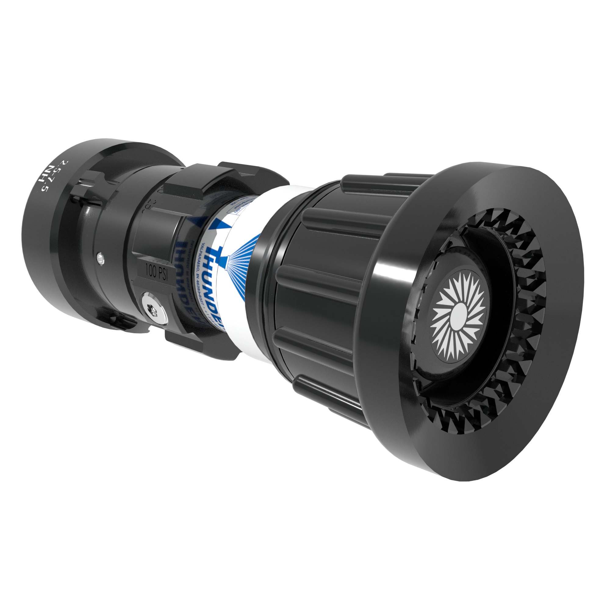 ThunderFog Selectable Nozzle Tip - 95/125/150/200/250 GPM @ 100 PSI, 2.5" NHF Rigid Rocker Inlet, Metal Teeth ThunderFog Selectable Nozzle Tip - 95/125/150/200/250 GPM @ 100 PSI, 2.5" NHF Rigid Rocker Inlet, Metal Teeth