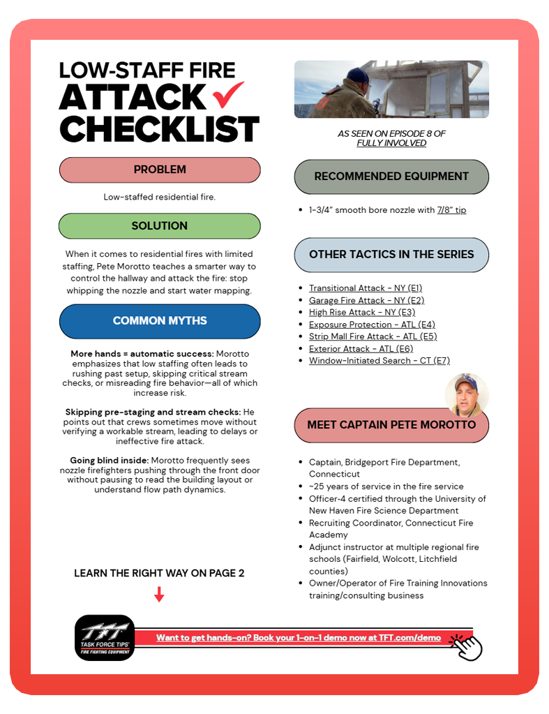 Low Staff Fire Attack Checklist Cover RED BORDER