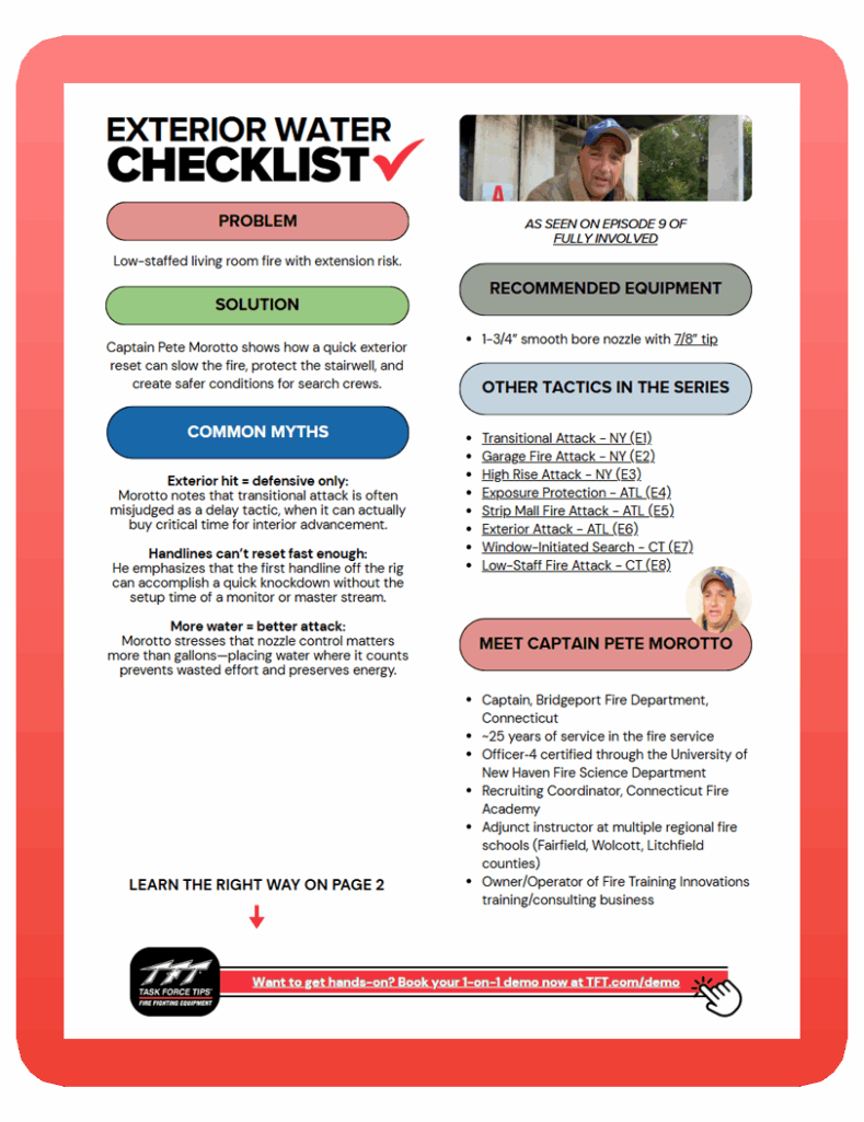 exterior water checklist RED