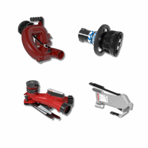 CrossFire Portable Monitor +MasterStream 1250S Automatic Nozzle Package - Dual 65 mm BSPF Rocker Swivel Inlets, 65 mm BSPM Rigid Outlet, Storage Bracket