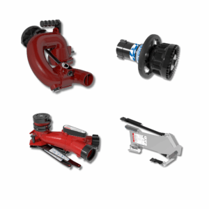 CrossFire Portable Monitor +MasterStream 1250S Automatic Nozzle Package - Dual 65 mm BSPF Rocker Swivel Inlets, 65 mm BSP Rigid Outlet, Storage Bracket