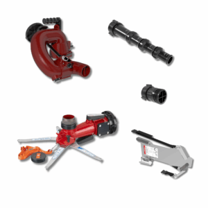 CrossFire Portable Monitor +Smooth Bore Nozzle, 5" Stream Straightener Package - 4" (100 mm) Storz Swivel Inlet, 2.5" (65 mm) NHM Rigid Outlet, Storage Bracket