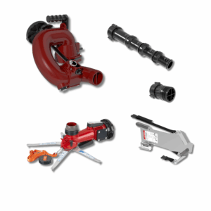 CrossFire Portable Monitor +Smooth Bore Nozzle, 5" Stream Straightener Package - 5" (125 mm) Storz Swivel Inlet, 2.5" (65 mm) NHM Rigid Outlet, Storage Bracket