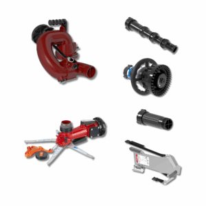 CrossFire Portable Monitor +MasterStream 1000 Automatic & Smooth Bore Nozzle Package, 10" Stream Straightener - 4" (100 mm) Storz Swivel Inlet, 2.5" (65 mm) NHM Rigid Outlet, Storage Bracket