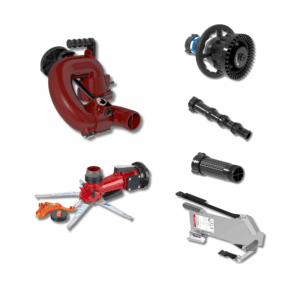 CrossFire Portable Monitor +MasterStream 1000 Automatic & Smooth Bore Nozzle Package, 10" Stream Straightener - 5" (125 mm) Storz Swivel Inlet, 2.5" (65 mm) NHM Rigid Outlet, Storage Bracket