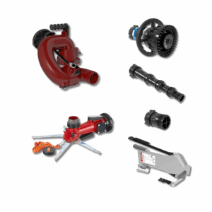 CrossFire Portable Monitor +MasterStream 1000 Automatic & Smooth Bore Nozzle Package, 5" Stream Straightener - 5" (125 mm) Storz Swivel Inlet, 2.5" (65 mm) NHM Rigid Outlet, Storage Bracket