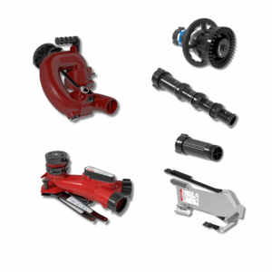 CrossFire Portable Monitor +MasterStream 1000 Automatic & Smooth Bore Nozzle Package, 10" Stream Straightener - Dual 2.5" NHM Rocker Swivel Inlet, 2.5" NHM Rigid Outlet, Storage Bracket